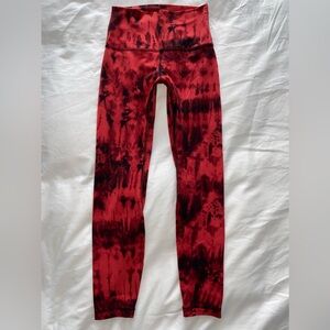 Lululemon Align High-Rise Legging Size 4 Game Day Red Black